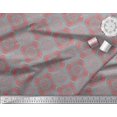 thumbnail image 3 of Soimoi Polyester Crepe Fabric Quarterfoil Geometric Print Sewing Fabric Yard 42 Inch Wide, 3 of 3