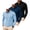 Black;Navy Blue;Light Blue, variant on 3 Pack Long Sleeve Polo Shirts for Men Casual Collared, Size L
