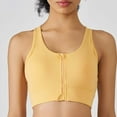 thumbnail image 4 of WCMZJ Women's Sports Bra Wireless Post Surgery Bra Zip Front with Removable Pads Yoga Bra for Workout Fitness, 4 of 7