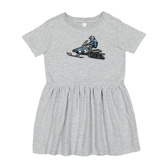 Inktastic Snowmobile Ideas Girls Toddler Dress