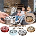 thumbnail image 1 of Vaidha Classical Design Portable Mosquito Coil Box Iron Case With Lid, 1 of 2