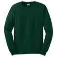 thumbnail image 5 of Gildan Ultra Cotton Men's Long Sleeve T-Shirt, Durable, Crewneck Classic Fit Tee, Forest Green, S, 5 of 5