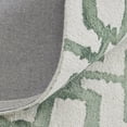 thumbnail image 5 of HomeRoots 511103 2 x 3 ft. Ivory & Green Wool Geometric Hand Tufted Handmade Rectangle Area Rug, 5 of 5