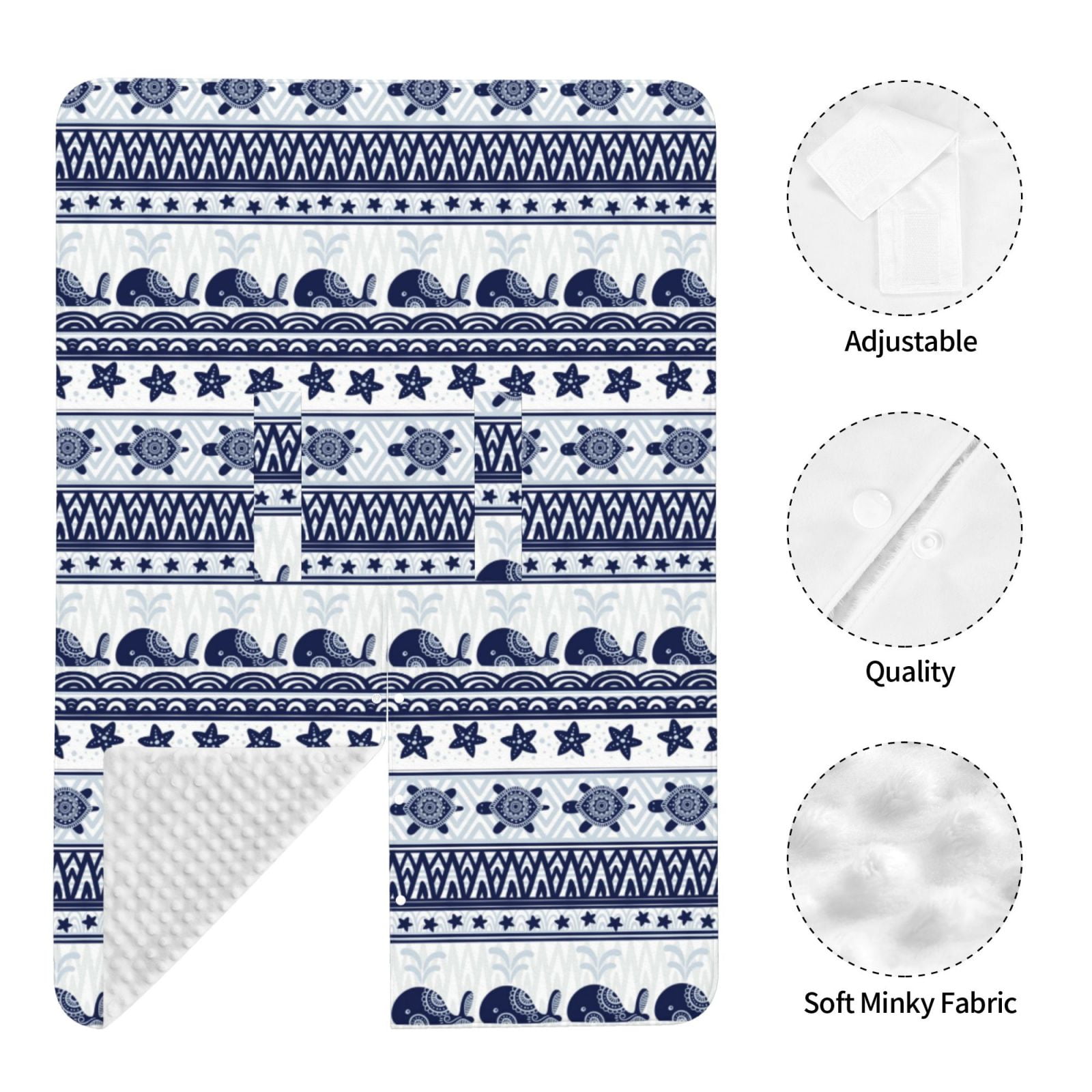 Naloa Sea Underwater Animals1 Baby Car Seat Cover, Breathable Baby Carrier Cover, Multiuse Baby Carrier Cover & Nursing Breastfeeding Cover