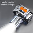 thumbnail image 2 of 1 Set Fishing Miner Lamp High Brightness Rechargeable Smart Battery Display Illumination Head-mounted Small Flashlight for Outdoo, 2 of 10