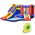 thumbnail image 1 of Gymax Inflatable Water Slide Bounce House Bouncing Castle w/ 480W Blower, 1 of 10
