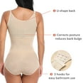 thumbnail image 3 of Tummy Control Shapewear Bodysuit for Women Open Bust Body Shaper Waist Trainer Bodysuit Body Briefer, 3 of 7