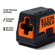 Klein Tools Red Compact Cross-Line Self-Leveling Laser Level, 35-Foot