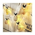 thumbnail image 5 of Pineapple String Lights, Solar Powered Waterproof Fairy String Lights For Outdoor Decoration, Warm White Lighting To Create Cozy Ambience In Garden Patio Landscape (15ft, 20LEDs), 5 of 5