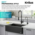 thumbnail image 6 of Kraus Britt Commercial Style Pull-Down Single Handle Kitchen Faucet in Matte Black, 6 of 11