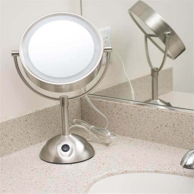 Conair BE119WH Two-Sided LED Lighted Mirror - Silver - Walmart.com 