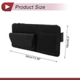 thumbnail image 4 of Estuche para Gafas de Sol para Coche Unique Bargains con Parasoles Magnéticos Universal Suede Negro 34x16cm 1 Pcs, 4 of 7