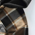 thumbnail image 6 of USNSM Mens Winter Jacket Plaid Fleece Lined Zip Up Hoodie Long Sleeve Flannel Jackets Zipper Hooded Thermal Sherpa Coat Yellow XL, 6 of 9