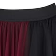 thumbnail image 4 of Women's Gothic Tulle Skirts Mesh Layered Asymmetrical Skirt Black Red 2XL, 4 of 4