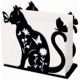 thumbnail image 1 of Servilletero de gato y mariposa para mesas, servilletero de hierro con diseño calado, servilletero de flores, práctico soporte decorativo., 1 of 7