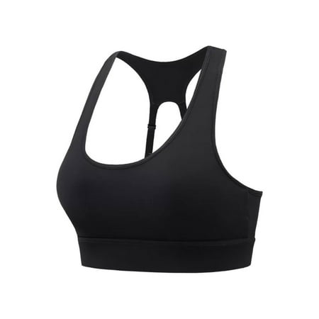 

YUUZONE Women Activewear Sports Bra U Neck for Cross Back Bralette Wide Shoulder Straps Yoga Running Fitness Cropped Tops