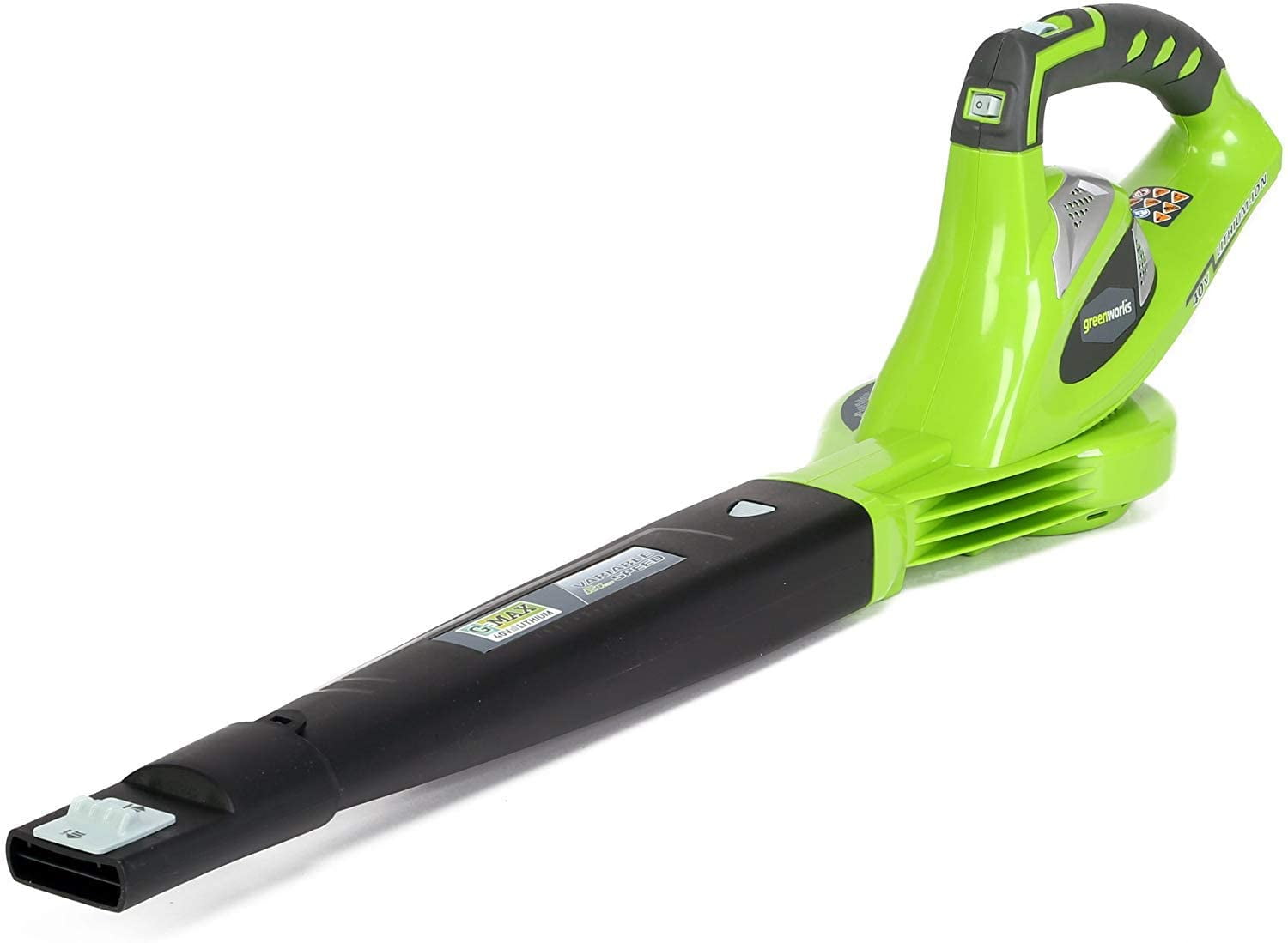 Greenworks 40V 135 CFM Leaf Blower Sweeper with 2.0 Ah Battery 24252