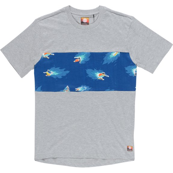 Hoffman Panel Short Sleeve T-Shirt [Grey Heather]