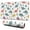 White Dinosaurs Cacti, variant on Long Mouse Pads for Desk,White Dinosaurs Clouds Leaves Pattern Desk Mats on Top Of Desks, Desk Mouse Pad Extra Large with 3mm Non-Slip Base and Stitched Edge for Gaming,Office,Work,Home 31.5"x11.8"