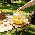 thumbnail image 4 of Portable Bird Carrier with Water Bottle, Transparent Acrylic Travel Cage with Carry Handle and Ventilation for Short Trips, Small Pet Transport Box for Hamster Bird and Other Small Animals, 4 of 6