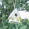 thumbnail image 2 of Ceramic Hanging Birdhouse Decorative Bird Home Nesting House - White, 2 of 7
