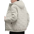 thumbnail image 5 of Gomelly Mens Jacket Long Sleeve Outwear Windproof Overcoats Men's Casual Sport Parka Jackets Solid Color Hooded Puffer Coat Khaki S, 5 of 6