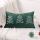 thumbnail image 1 of Embroidered Christmas Tree Pillowcase Cover Super Soft And Comfortable Invisible Zipper Easy To Change Suitable For Sofa Bed Living Room, 1 of 6