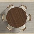 thumbnail image 4 of MAYEERTY 52" Wooden Round Table for 4，Modern Dining Kitchen for Dining Room Kitchen,Walnut, 4 of 9