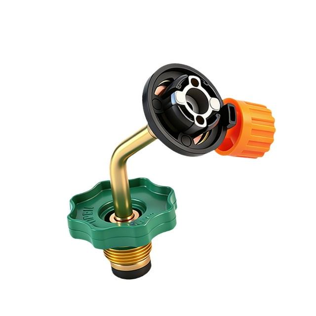 Adaptador de recarga de tanque de gasolina,Adaptador portátil para recarga de tanque de gasolina de aleación de aluminio,Conector de recarga del tanque del cilindro de gas butano,Válvula de