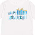 thumbnail image 4 of Inktastic Happy Hanukkah with Candles Boys or Girls Long Sleeve Toddler T-Shirt, 4 of 5