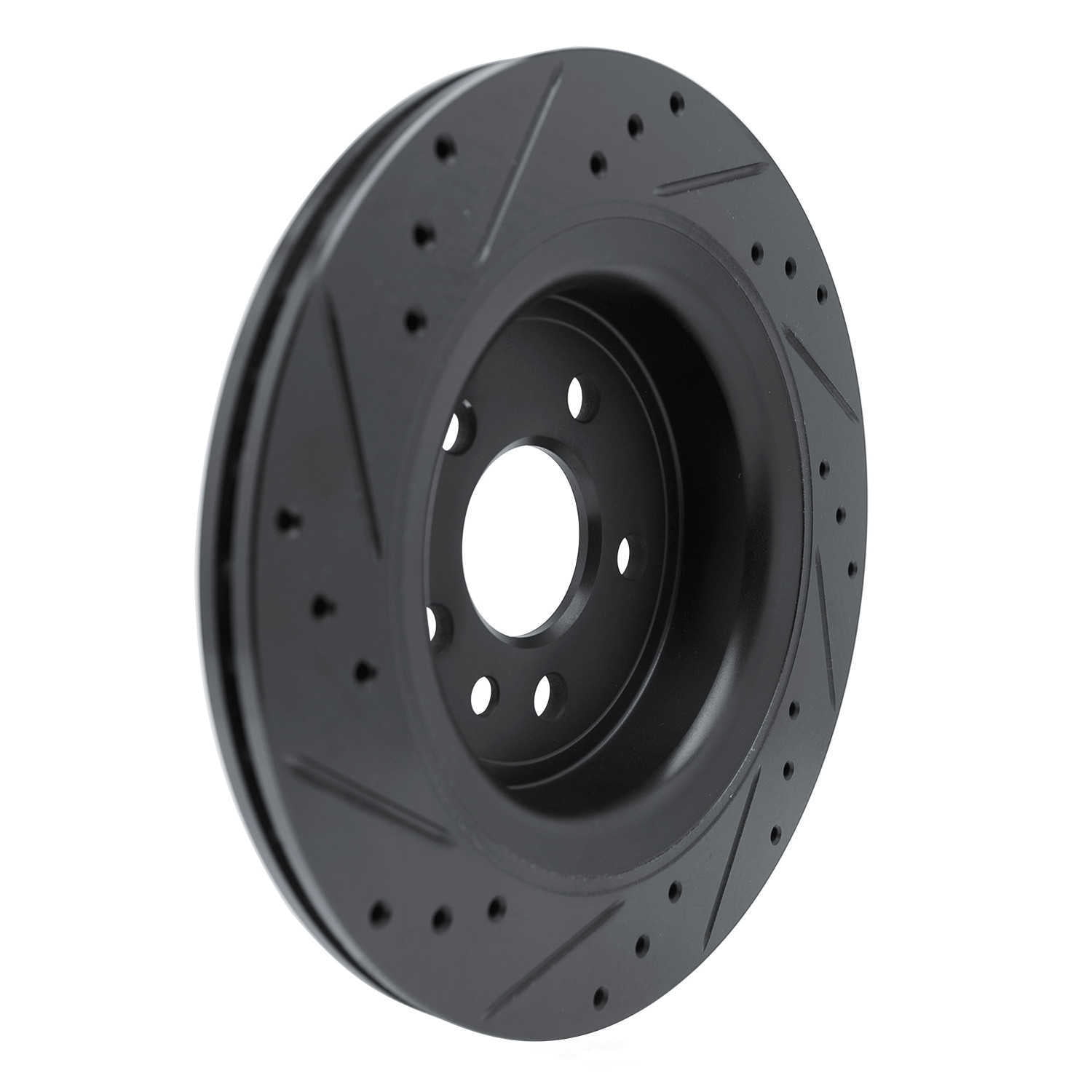 Dynamic Friction Company 633-27044R DFC Brake Rotor - Drilled And Slotted - Black