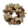 thumbnail image 2 of Corona de otoño blanca de calabazas artificiales de 20 "con , corona de otoño para puerta delantera, pared interior, decoración del, 2 of 8