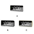 thumbnail image 4 of Toystoory Reloj despertador digital LED Snooze Relojes con tira de USB Espejo Electrónico Sala de estar Oficina Cocina Decoración Electrodomésticos Oro Toystoory HA083593-03B, 4 of 6