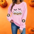 thumbnail image 2 of Tnhcen Ladies Halloween Sweatshirt Crewneck Long Sleeve Pullover Plus Size Graphic Tee Loose Fit Casual Autumn Winter Top Y2K Style Harajuku Loungewear Gift for Women Girls, 2 of 7