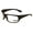 Black/Clear, variant on Large Bifocal Sport Sunglasses - High Performance Protective Safety Glasses - Sun Reader Ansi Z87.1 Certified +2.00