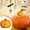 A, variant on QTBIUQ Halloween Wizards Hat and Ghost Series Miniature Resin Ornaments, Pumpkin Ghosts for Garden Decor and Miniature Landscapes Displays A