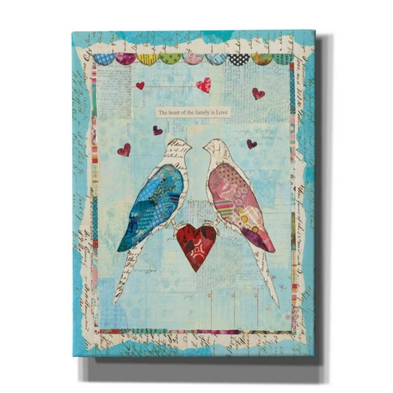 Epic Graffiti 'Love Birds' by Courtney Prahl, Canvas Wall Art, 12"x16"