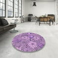 thumbnail image 3 of Ahgly Company Indoor Rectangle Patterned Pastel Purple Pink Area Rugs, 5' x 8', 3 of 6