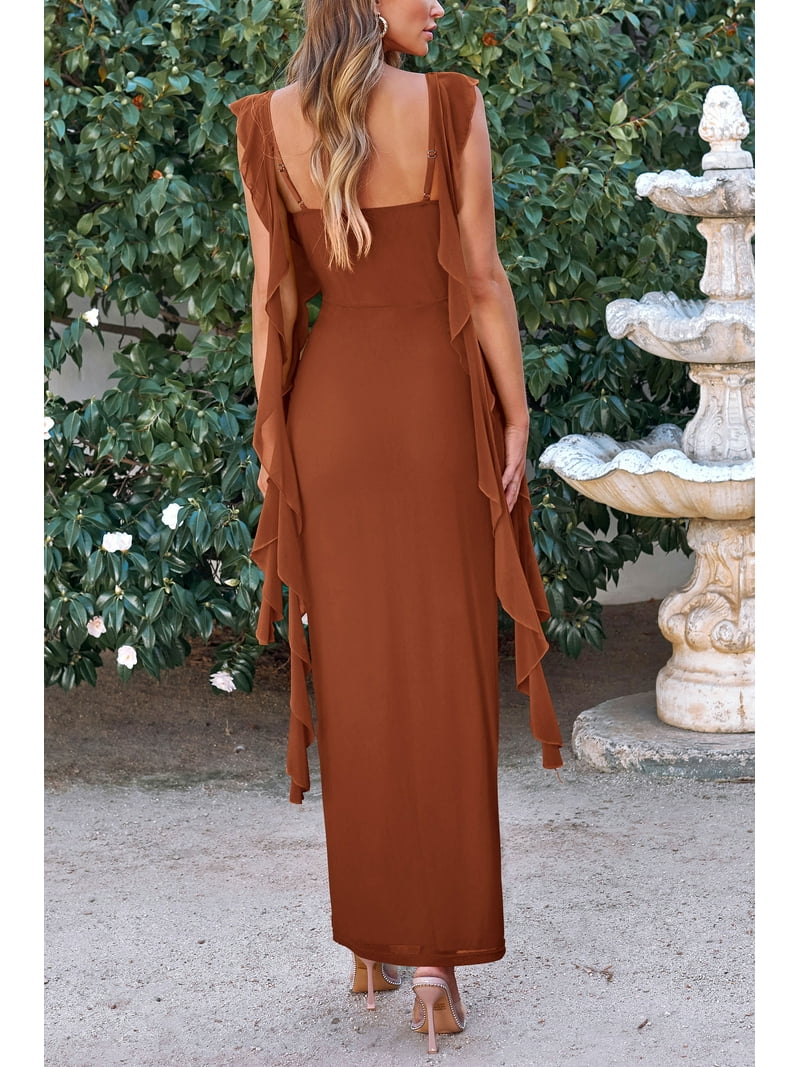 Prettygarden Women's Summer Long Formal Wedding Guest Dress Sleeveless Ruffle Cocktail Party Maxi Bodycon Dresses Prettygarden Women's Summer Long Formal Wedding Guest Dress Sleeveless Ruffle Cocktail Party Maxi Bodycon Dresses
