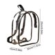 thumbnail image 3 of CaiYueKe Clear PVC Backpack Transparent Stadium Backpack for College Travel Events Large Capacity Waterproof Lightweight Breathable Backpack for Laptop Work Commuter, 3 of 7