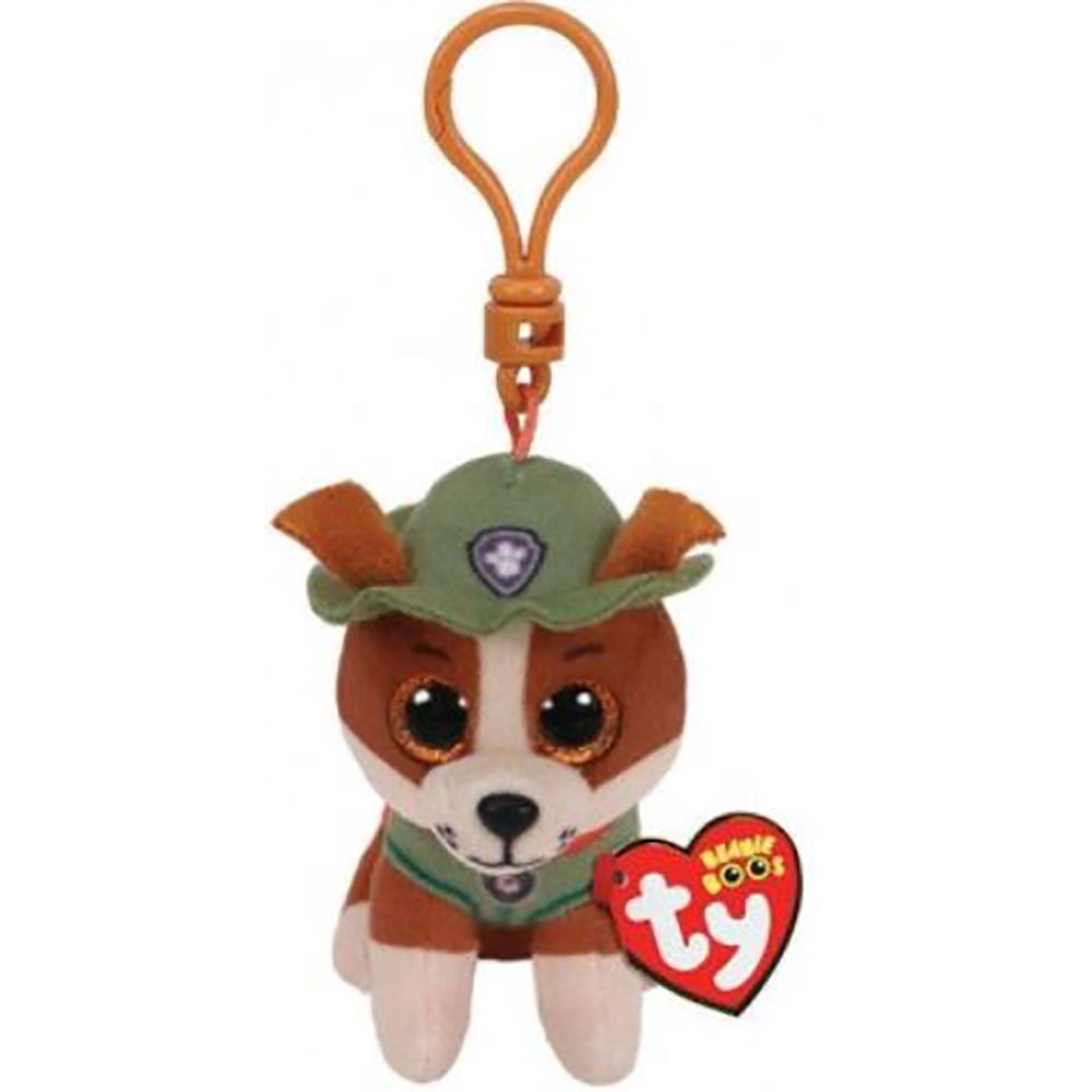 TY Beanie Baby TRACKER ( Paw Patrol Plastic Key Clip ) (4 inch