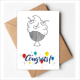 thumbnail image 1 of La linea de Black Cherry Cup Ice Cream Sobre de la Carta de felicitación de la tarjeta de matrimonio, 1 of 4