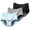 Blue/Gray/Black, variant on Clearance 3 Pack Women Menstrual Period Panties Mid-Rise Floral Postpartum Underpants Full Coverage Cotton Stretch Briefs
