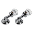 thumbnail image 5 of YARNOW 2-Pack Crystal Pendant Drawer Handle, Solid Single Hole White Closet Door Pull, European Antique Style Cabinet Handle for Bathroom, 5 of 5