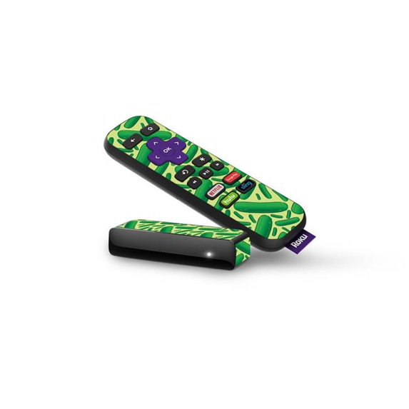 Skin Decal Wrap Compatible With Roku Express Remote Sticker Design Pickles