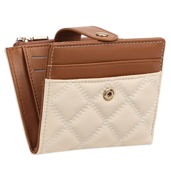 FALAN MULE Wallet for Woman Small Bifold RFID Blocking Leather Card Holder Wallet With Zipper Coin Pocket