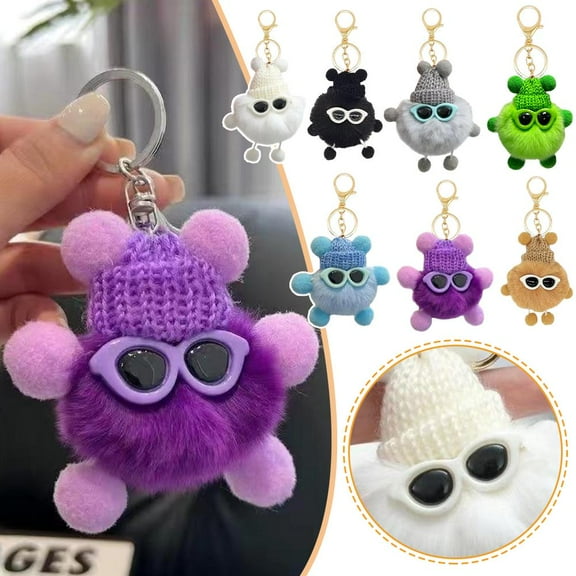 SSKFHGI Small briquette keychain Cute Bag Hanging Decoration Little Keychain Doll I6