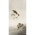 thumbnail image 3 of Koson, Ohara 11x18 Black Modern Framed Museum Art Print Titled - Tree sparrow with babies, 3 of 5