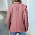 thumbnail image 5 of Sriper Women's Long Sleeve Blazer Fall Work Clothes 2025, Business Casual Office Jacket, Comfortable Professional Coat, Classic Lapel Ropa Para Mujer Pink M, 5 of 8