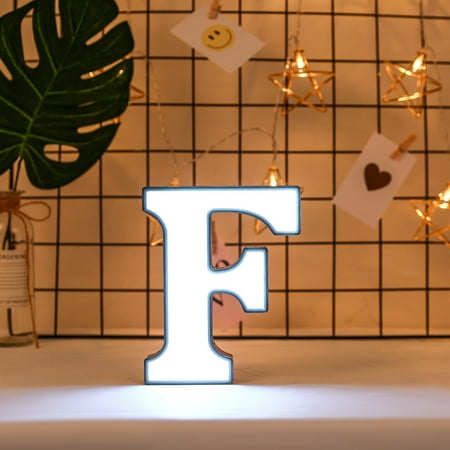 

Big holiday Deals! Dqueduo Creative LED Letter Lights Night Light Plastic English Letters Light Lamp Decor Best Gifts for Family on Clearance